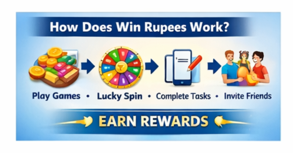 Win Rupees APK play games spin tasks invite friends