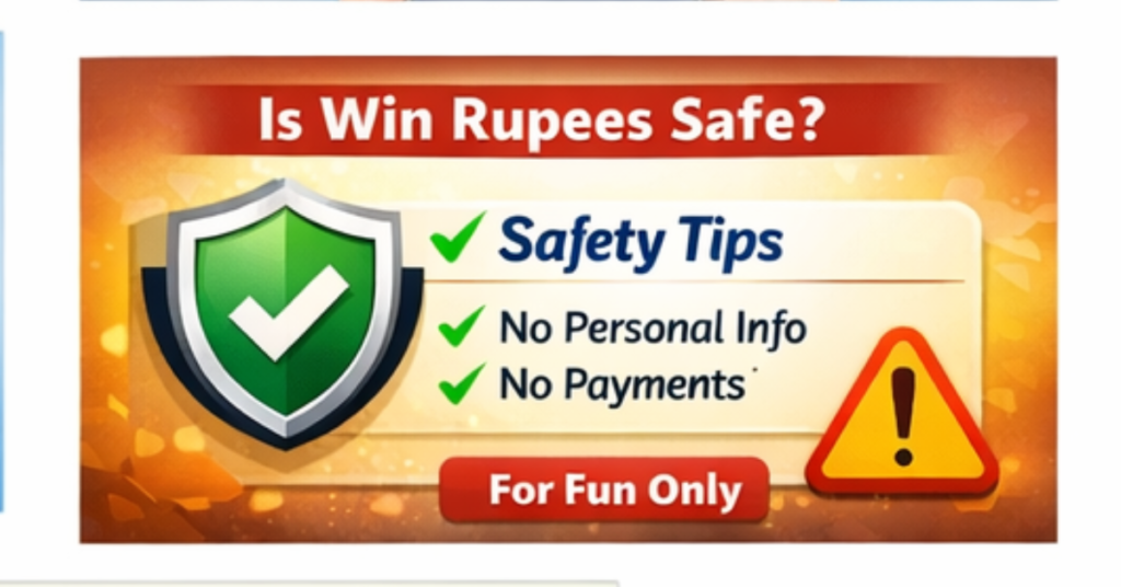 in Rupees app safety tips no personal info