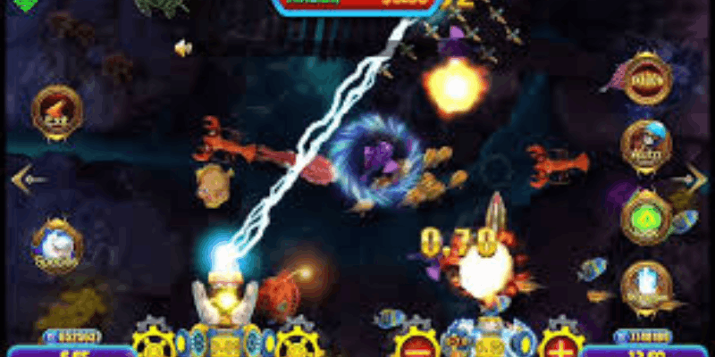 Weapons in Orion Stars 777 APK mobile games including cannons and guns for fish and shooter games, adding strategy and action on Android
