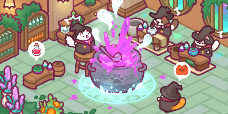 Download Cat Magic School MOD APK on Android to enjoy free in-app purchases and train magical cats