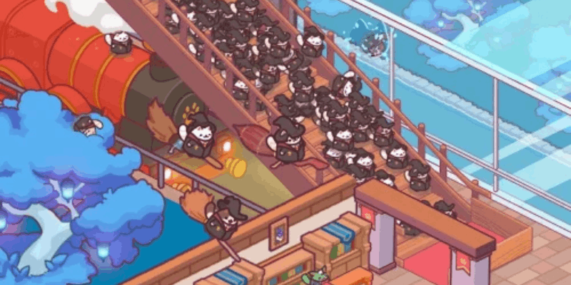 Expand and upgrade your magical cat school in Cat Magic School MOD APK with new rooms, staff, and lessons