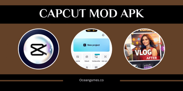 CapCut Mod APK video editing interface on a smartphone with timeline and editing tools