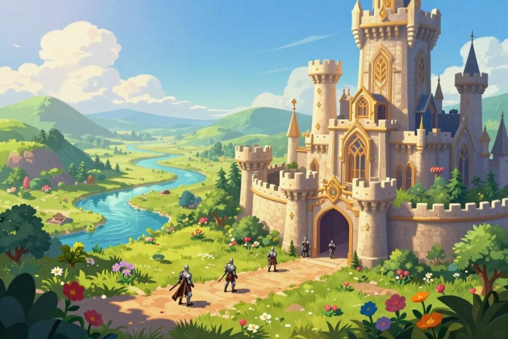 Castle APK strategy game castle building view